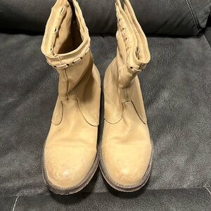 Free People Tan Heeled Boots